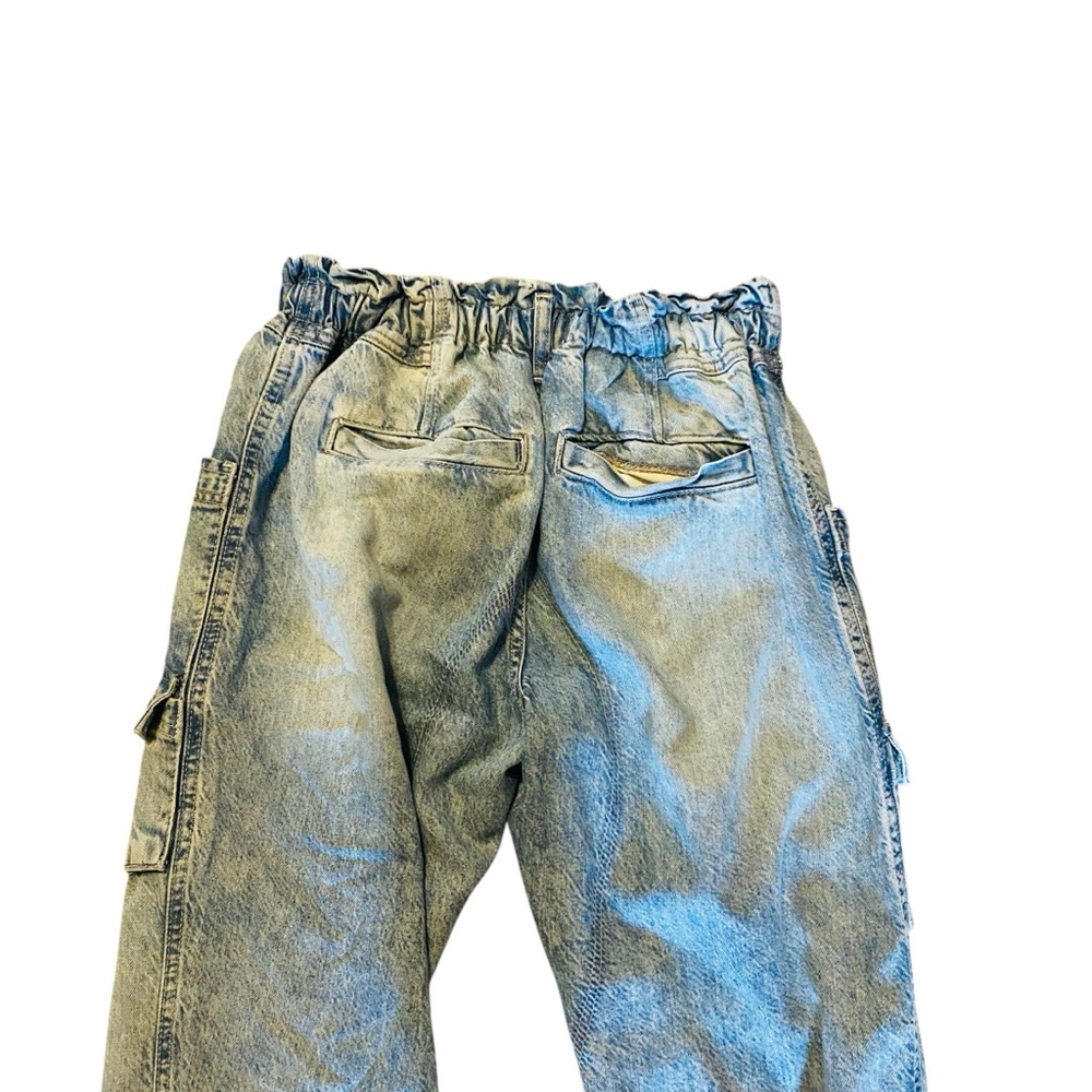 Free People We The Free Hazel Pull-On Drop-Waist Jeans Size XS Perfected Blue - Picture 10 of 13